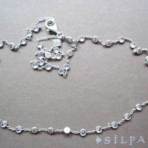 Silpada N1962 Oxidized Sterling CZ Necklace
